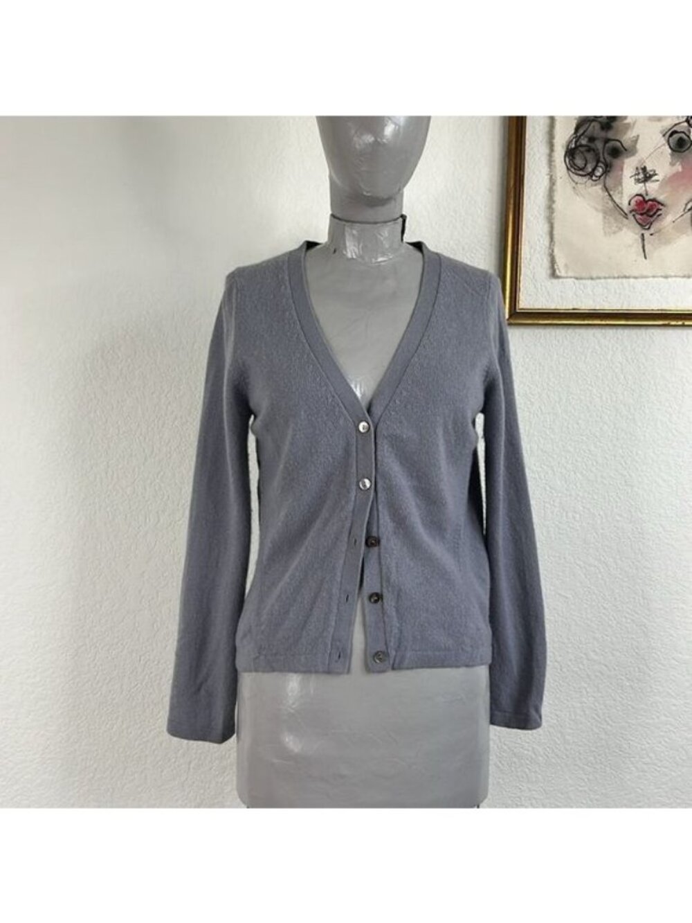 Pure Collection Cashmere Button Front Cardigan
